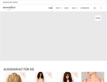Tablet Screenshot of november-lingerie.com